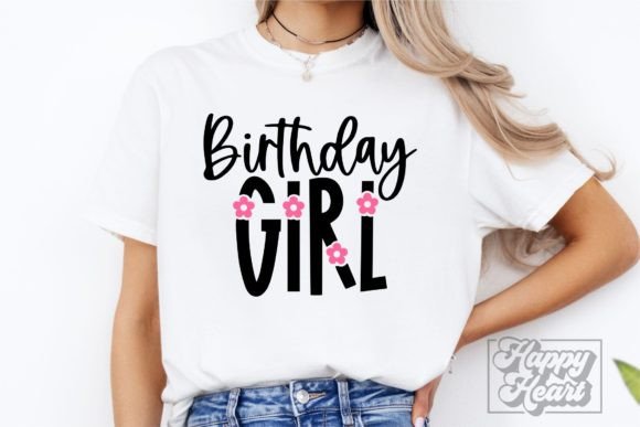 Birthday Girl SVG PNG - Flower Floral
