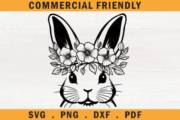 Easter Bunny Svg, Spring Bunny Face Svg