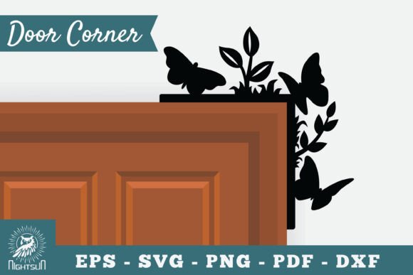 Floral Butterfly Door Corner SVG Review