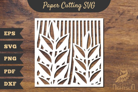 Floral Rectangle Frame Papercut SVG 8